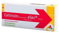 CETIRIZINDIHYDROCHLORID elac 10 mg Filmtabletten