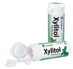 MIRADENT Xylitol Zahnpflegekaugummi Spearmint
